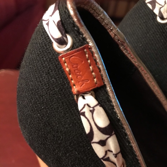 Coach Thalia Peep Toe Wooden Wedge Sandals - Picture 4 of 8